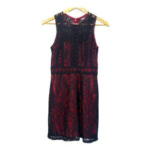 Disney Pixar Coco Red and Black Lace Dress Size Small